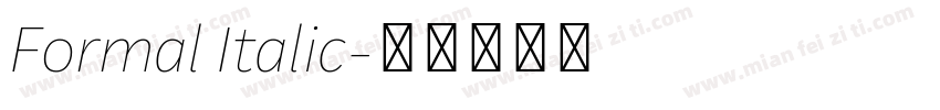 Formal Italic字体转换